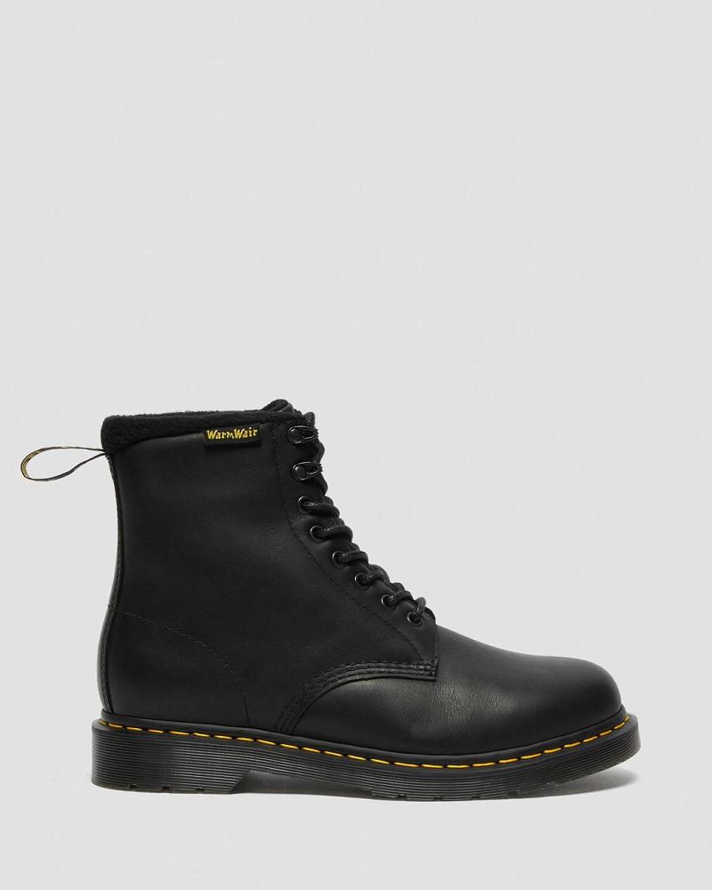 Dr Martens 1460 Pascal Warmwair Leren Veterlaarzen Dames Zwart | NL 585MQZ